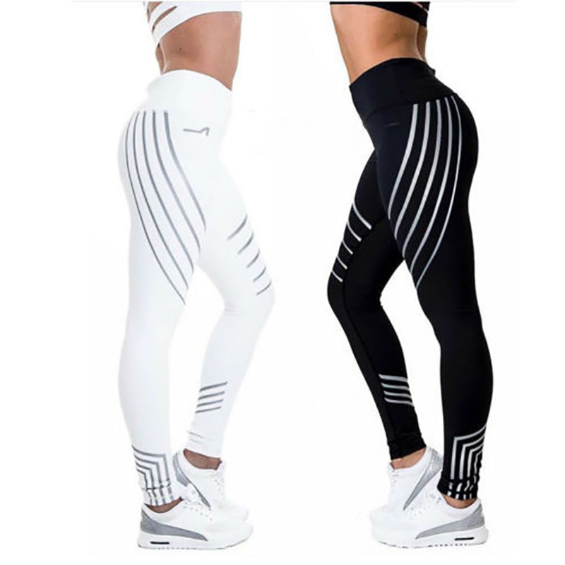 Leggings da allenamento donna Fitness autunnali invernali luminosi