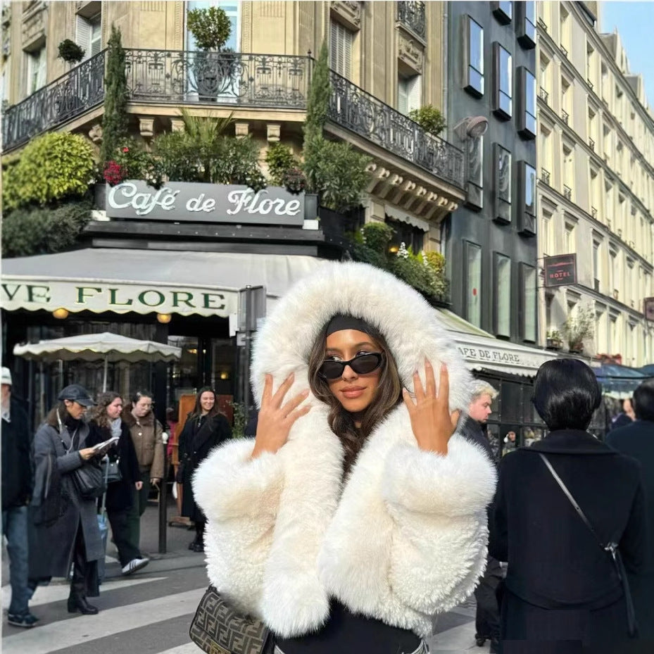 Cappotto di pelliccia sintetica da donna